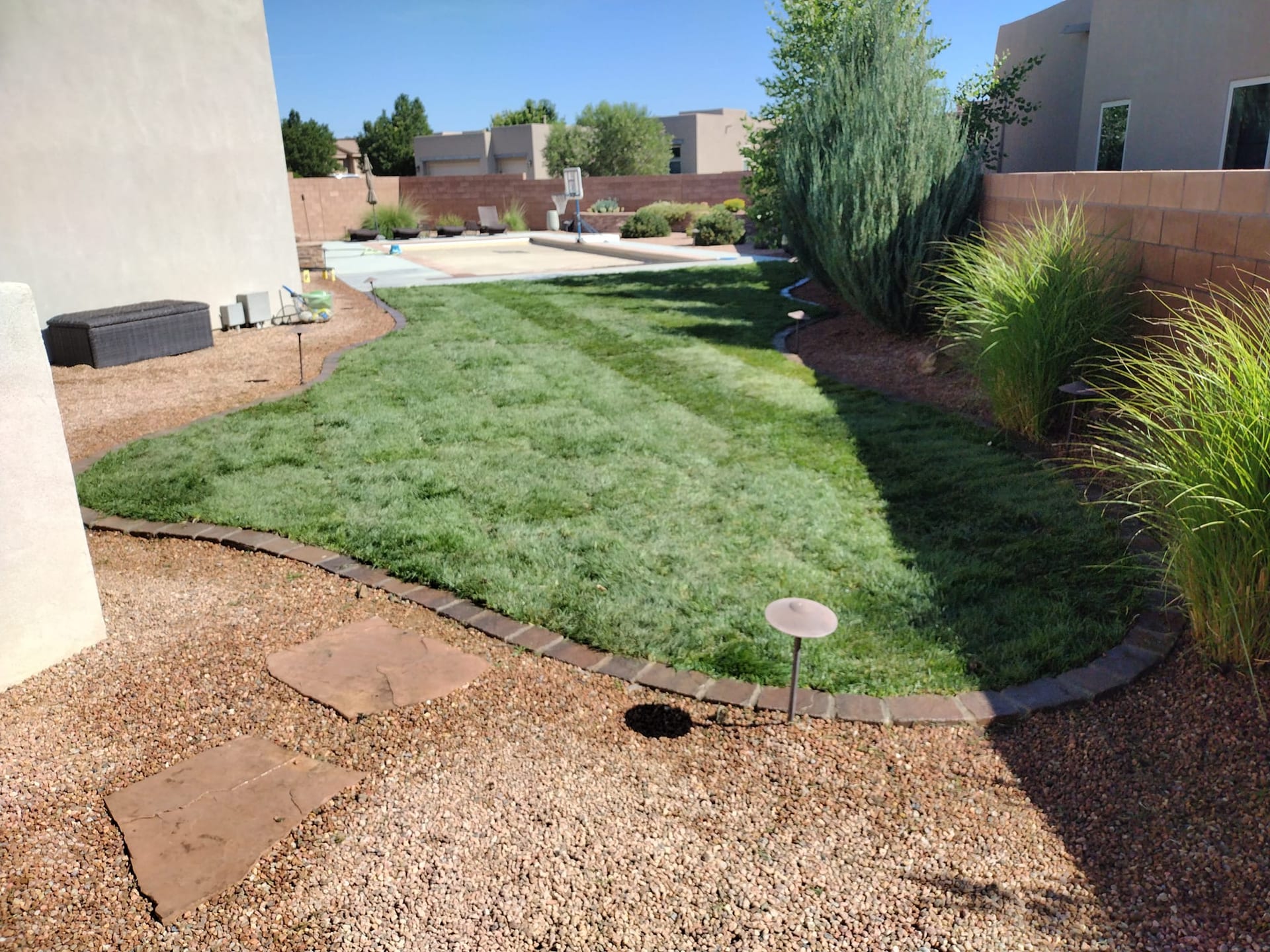 Commercial lawn maintenance