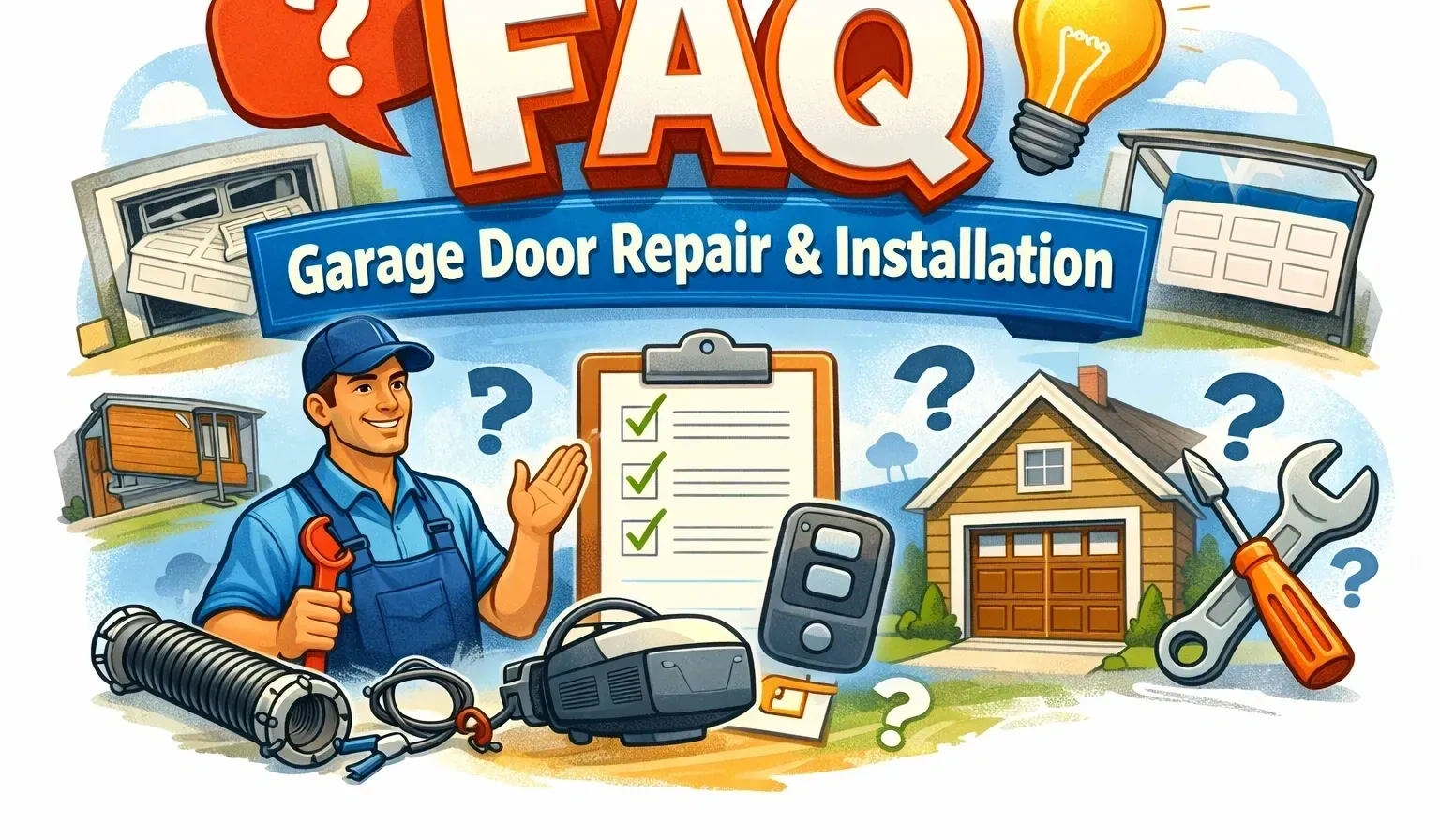 Garage door opener repair and replacement