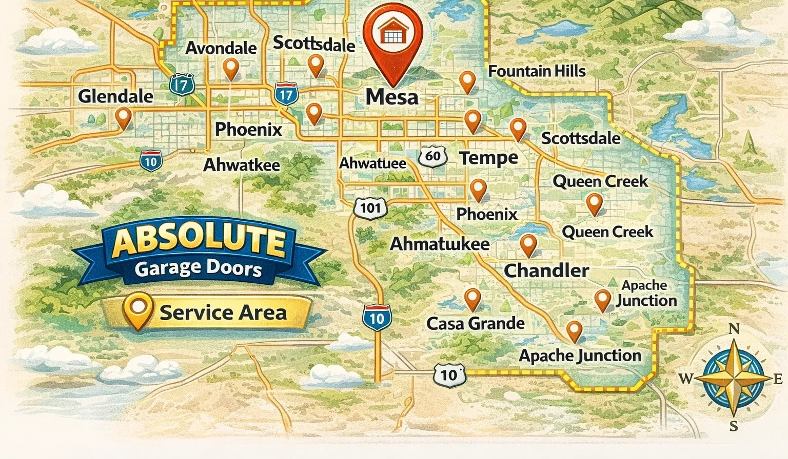 New garage door installation Mesa AZ