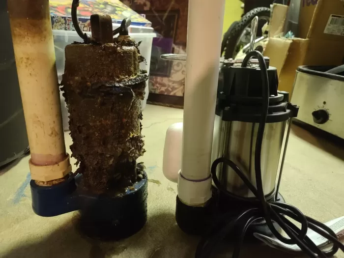 Sump pump installation