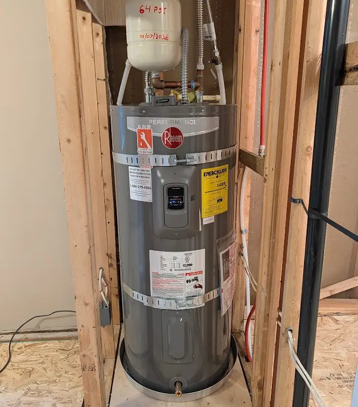 Water heater installation