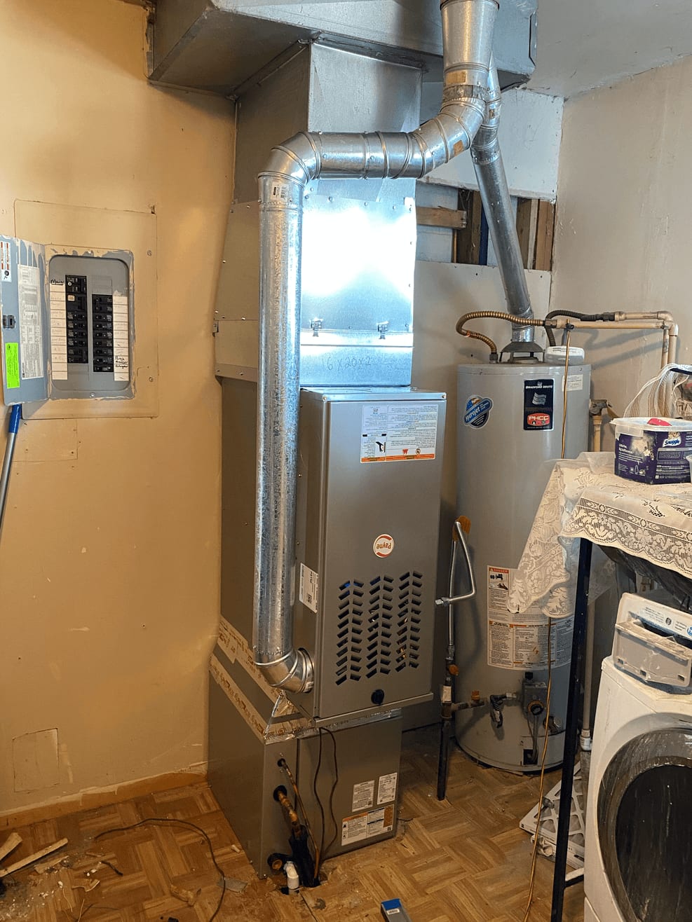 HVAC installation work