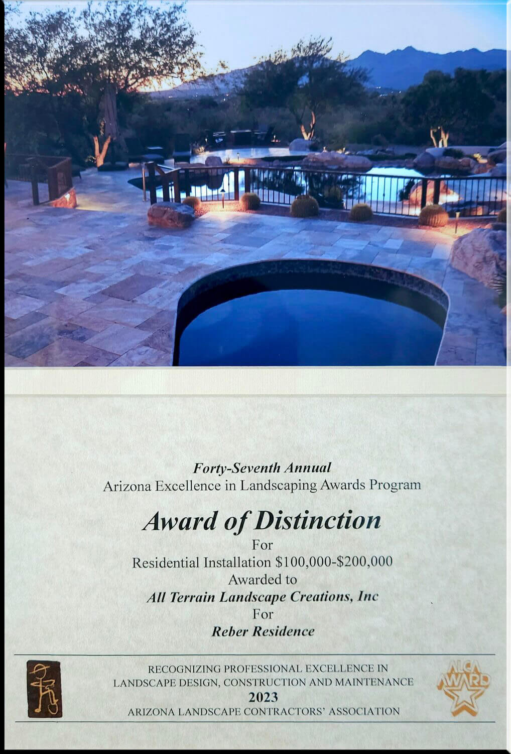 Arizona Excellence in Landscaping Award 3