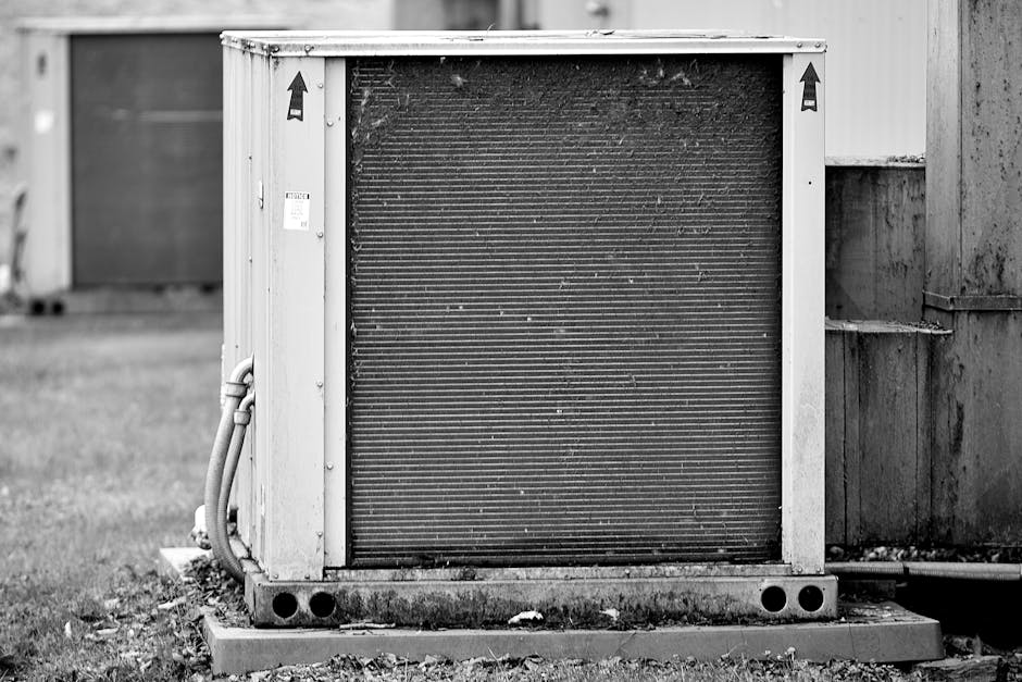 HVAC industrial unit close up