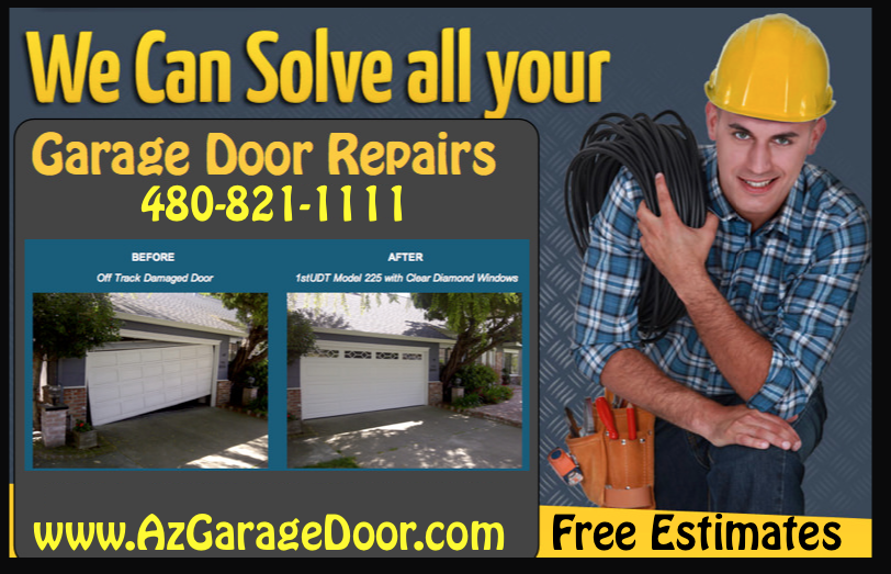 Off-track garage door repair