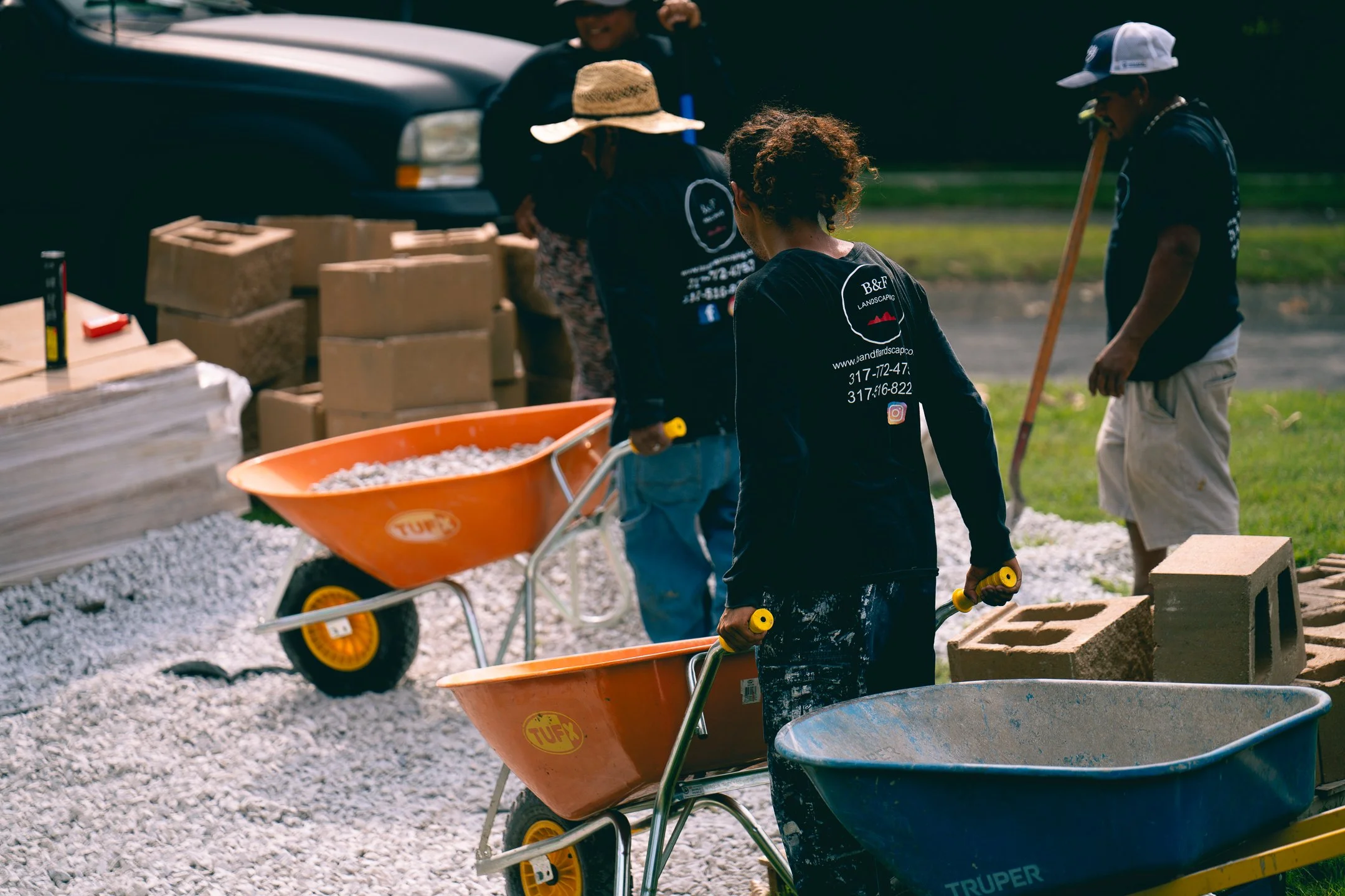Paver patio and fire pit in Plainfield Indiana