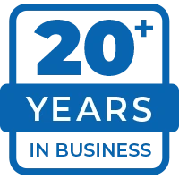 20+ Years in Business