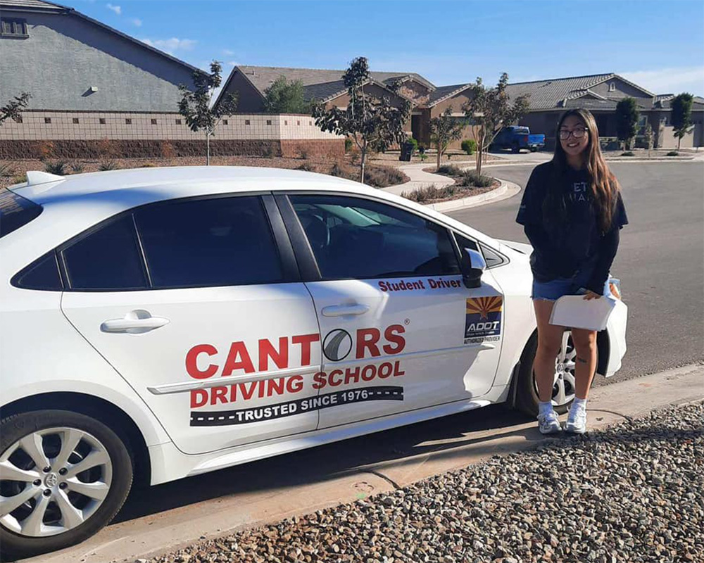 Driving lesson in Arizona