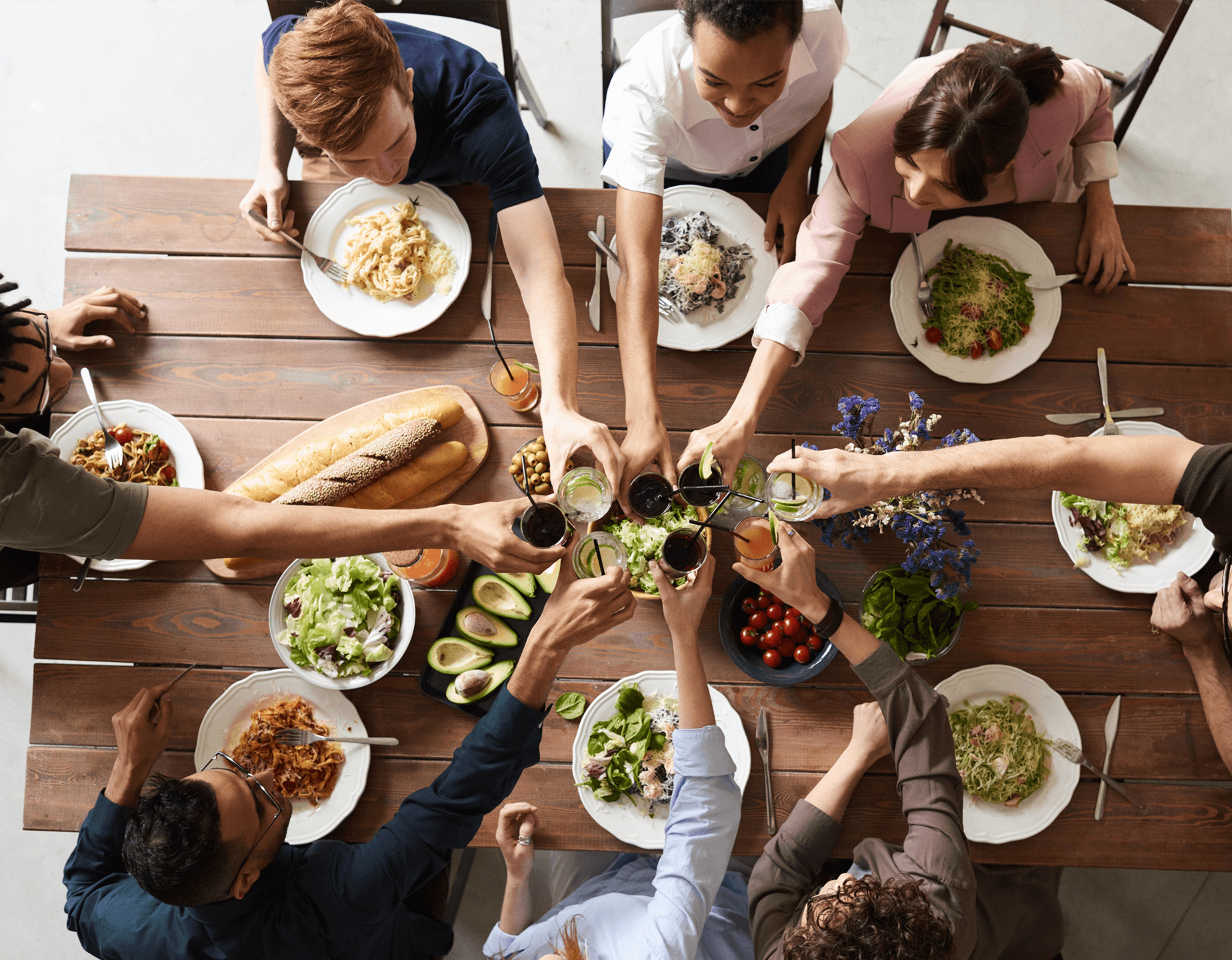 Cappelli's Kitchen family dinner spread