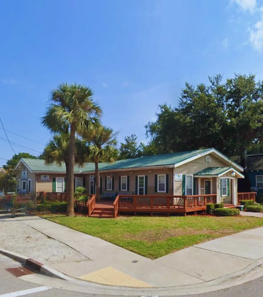 Pool and outdoor seating area