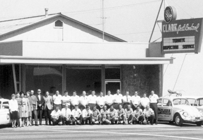 Historic original Clark Pest Control office