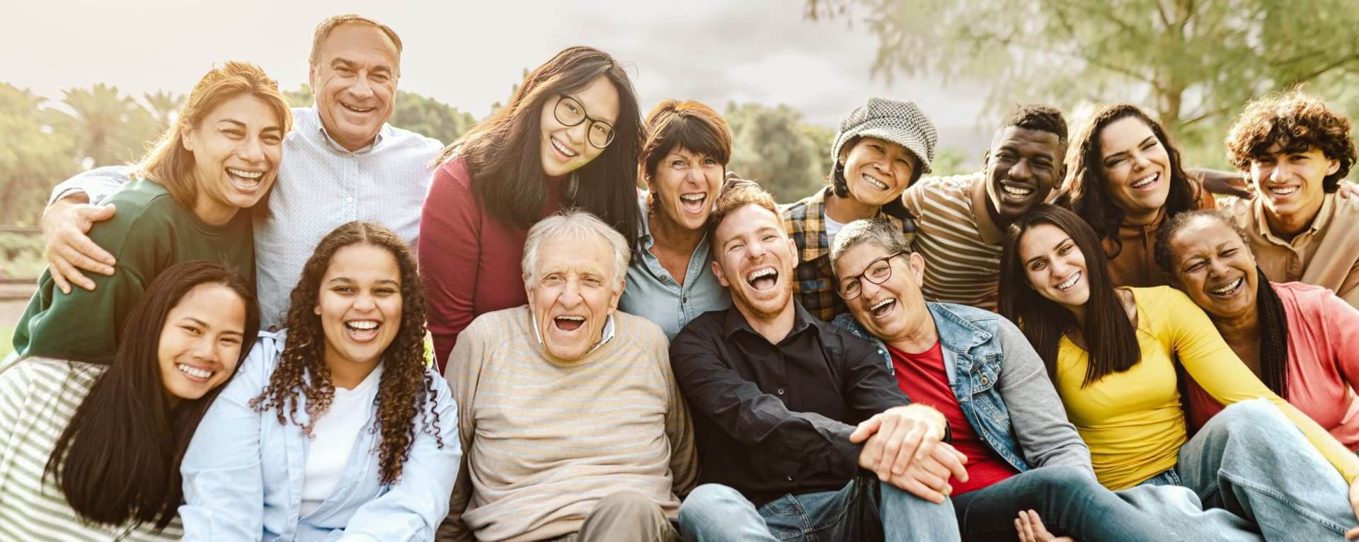 Dentist and patient smiling