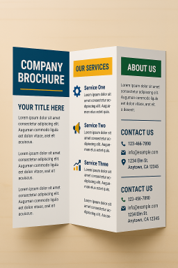 Tri-fold printing Sarasota