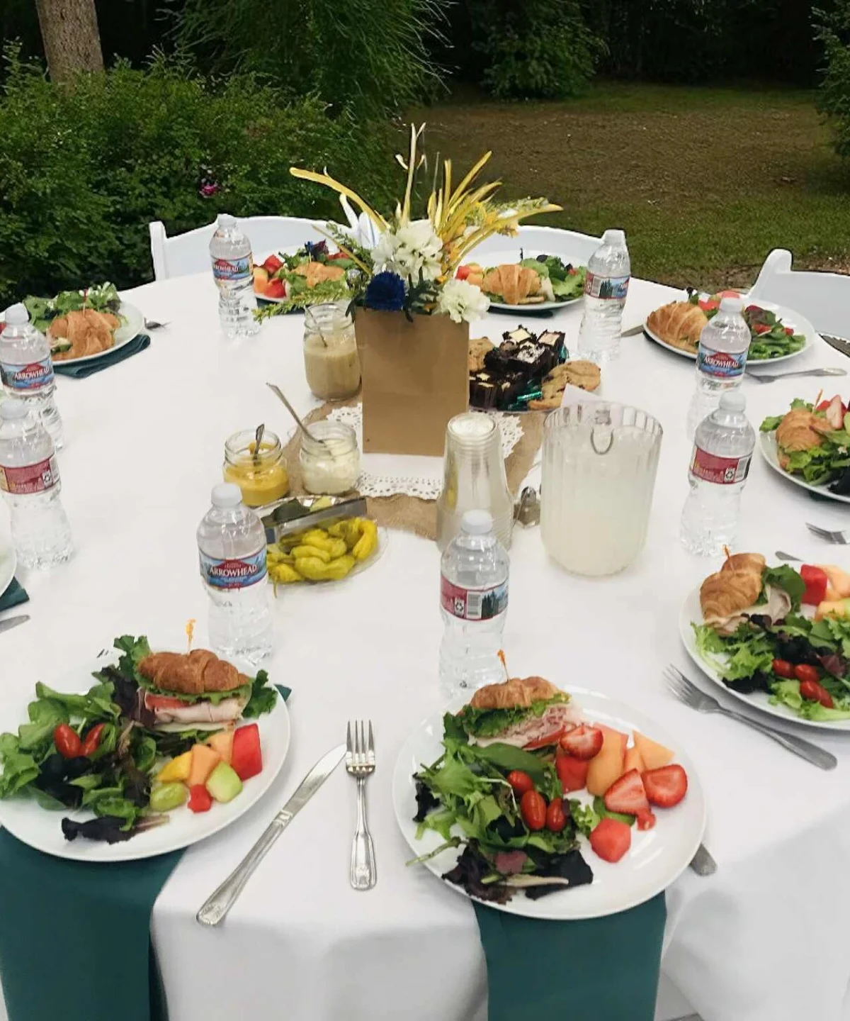 Elegant catering spread