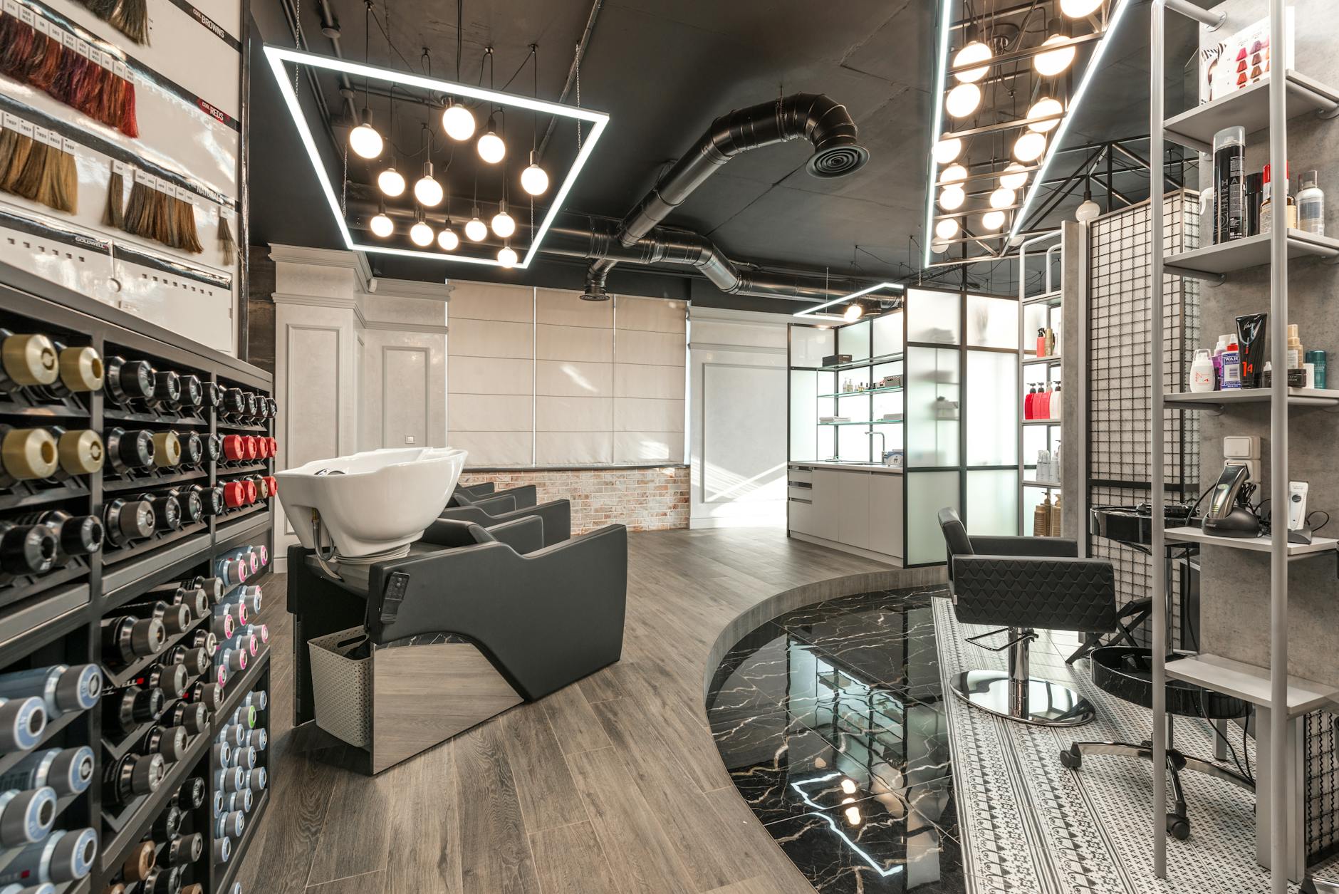 Stylish premium salon interior