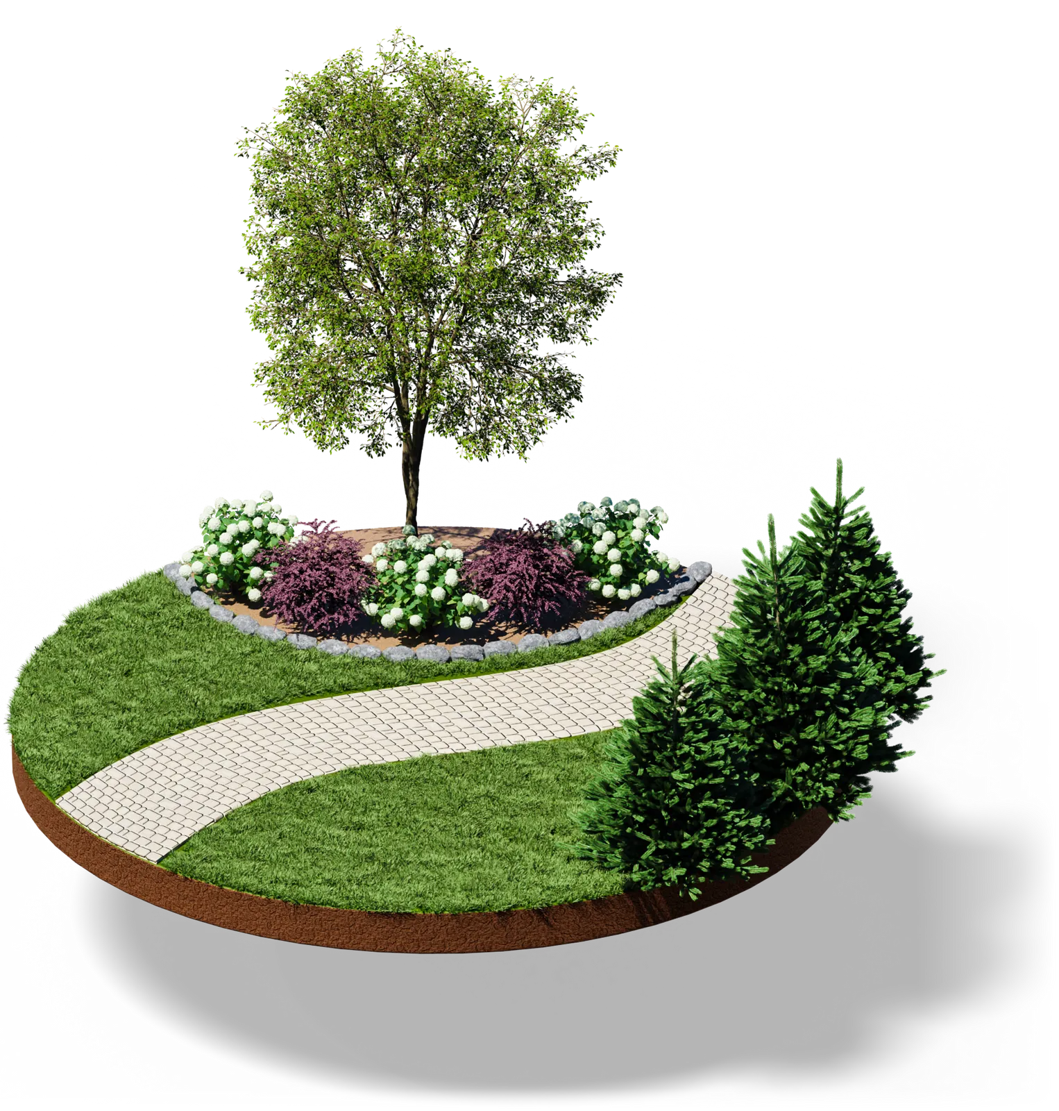 Beautiful custom landscape design by Davida Landscape Designs