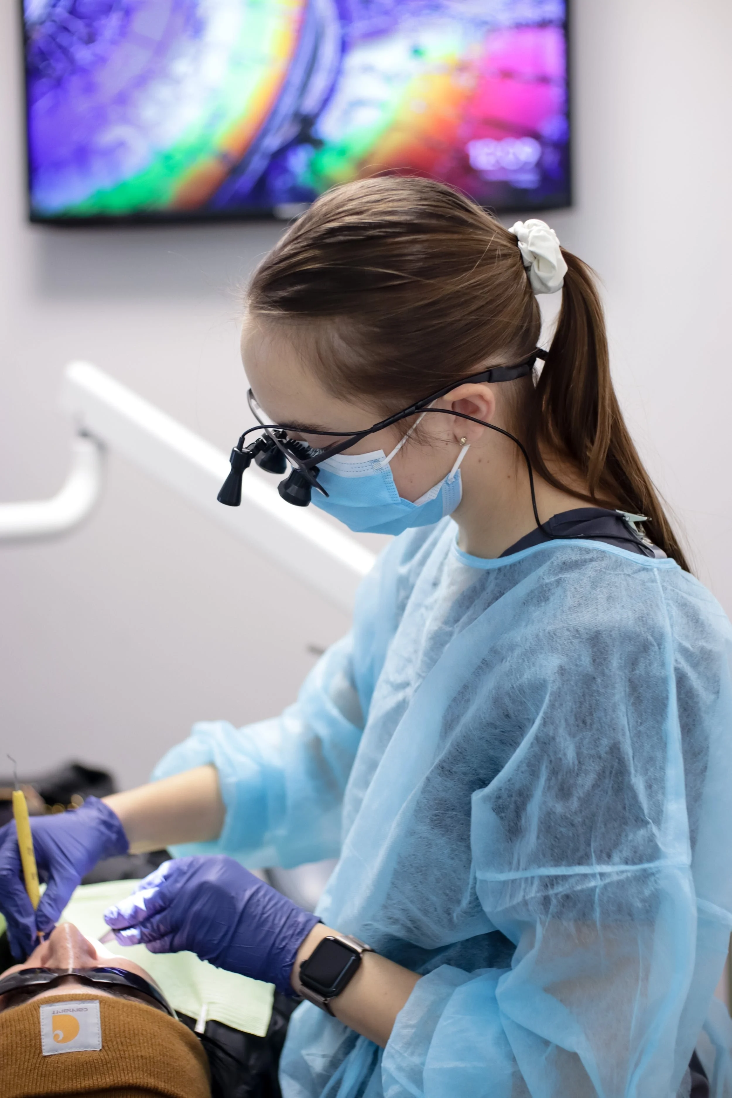 San Diego Dental Hygienist performing a procedure