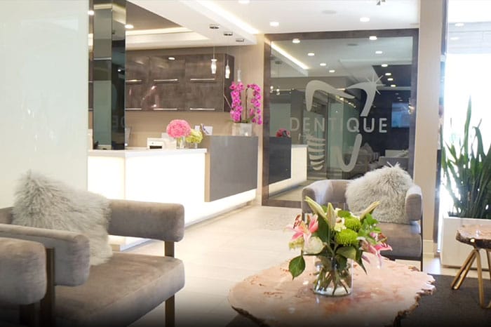 Dentique San Diego dental spa interior