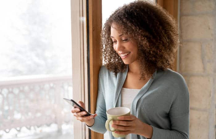 Person finding calm and clarity