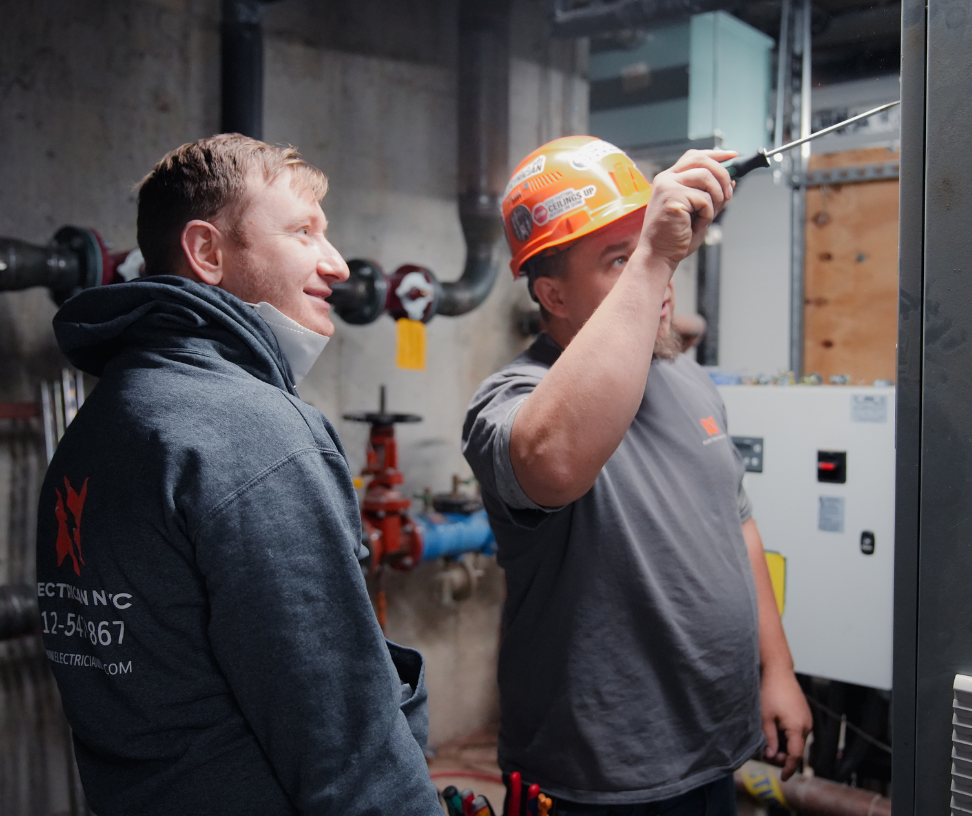NYC electricians at work