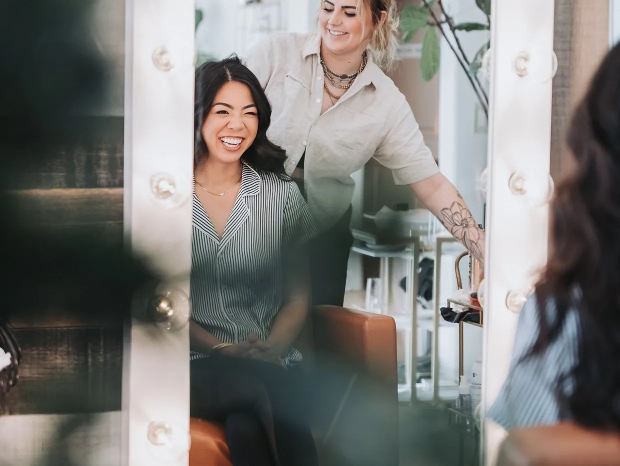 Hair extensions at Ember Salon