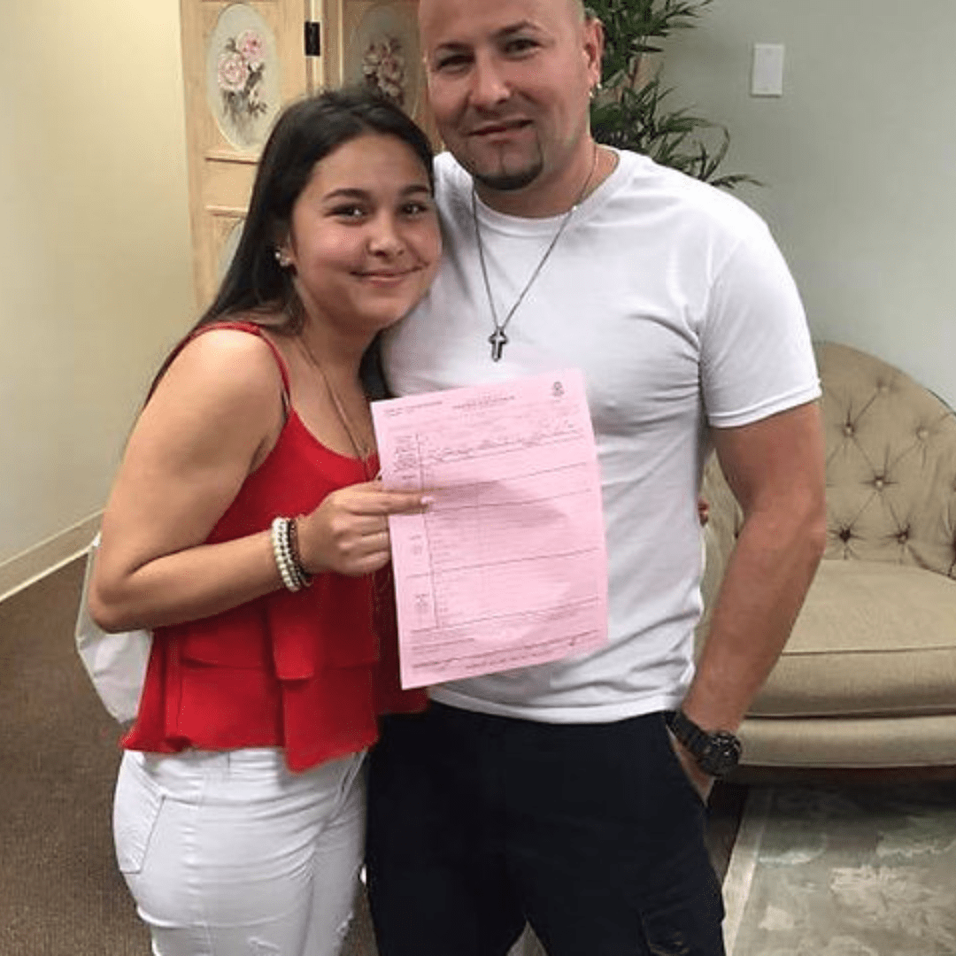 Epic Driving School student learning to drive