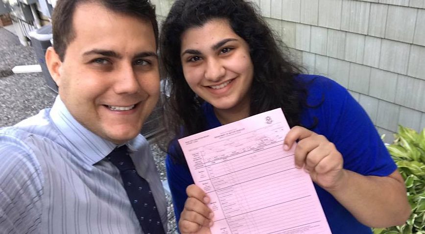 Student and instructor