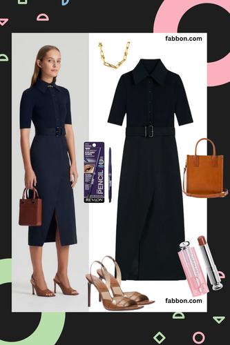 Black business casual outfit