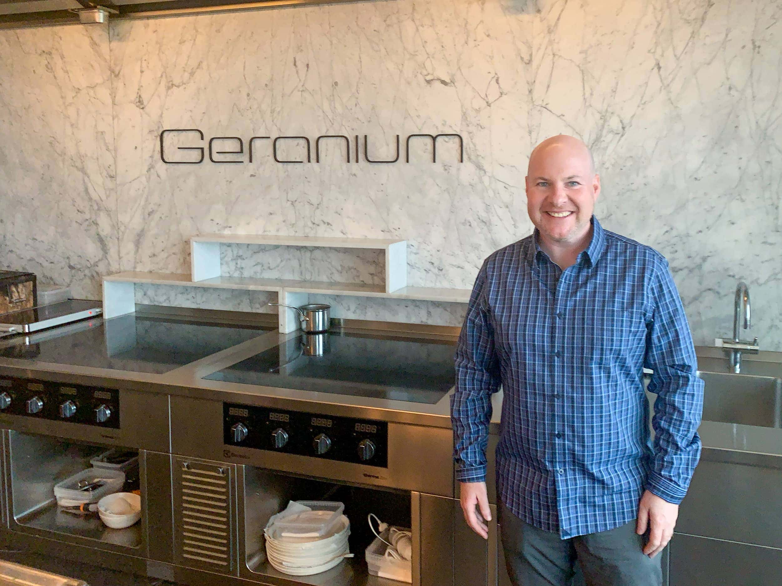 Dave Lee at Geranium, the world's #1 restaurant in Copenhagen