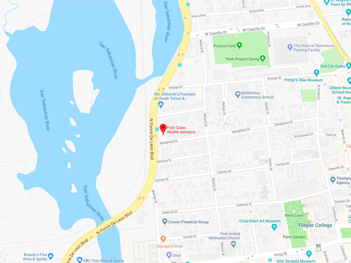 First Coast Wealth Advisors location map