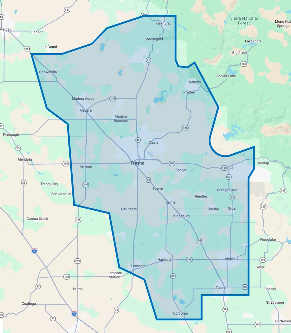 Allbritten service area map