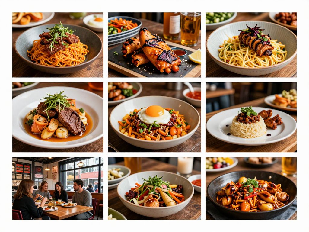 Atlanta bustling business scene