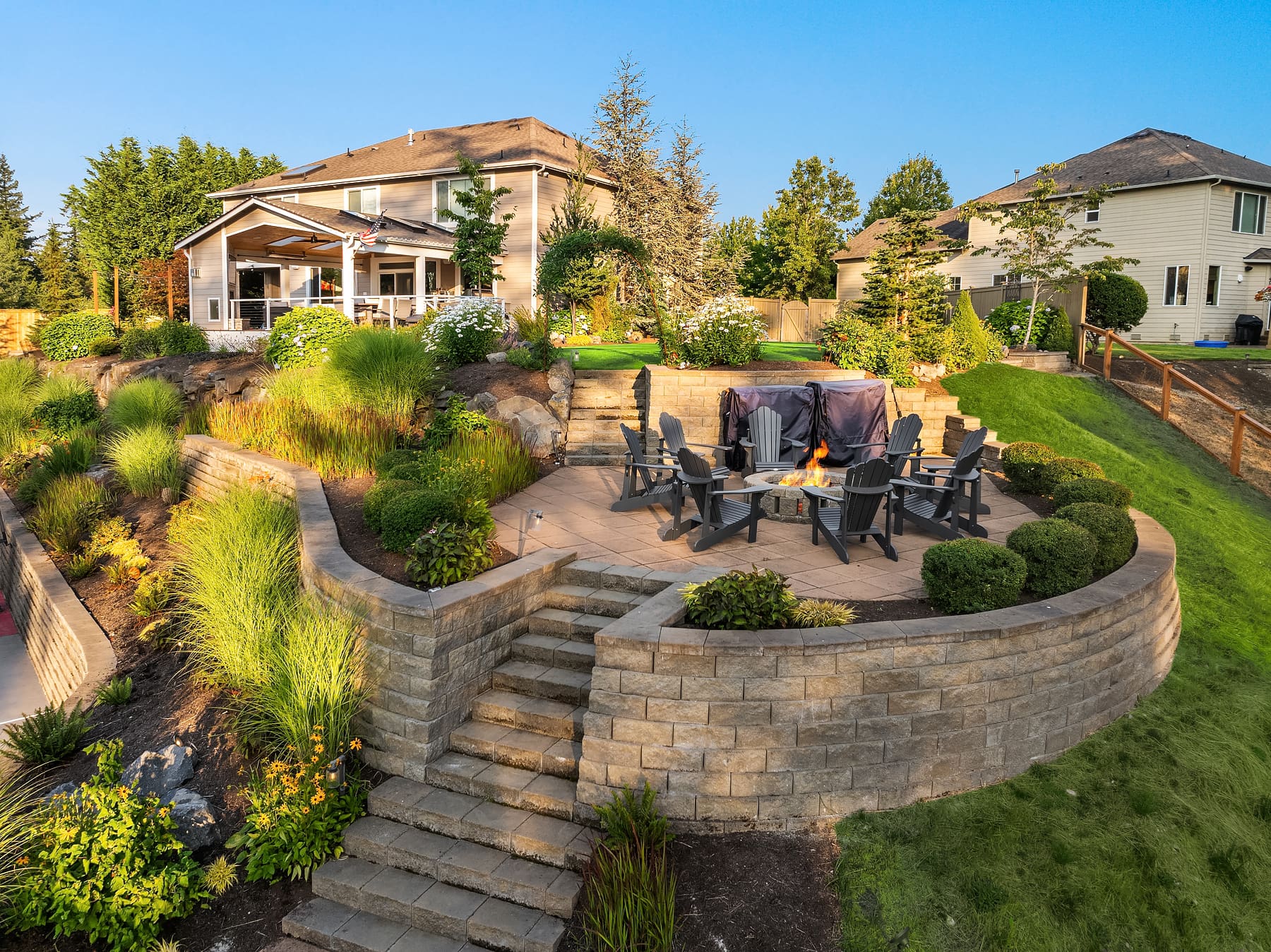 Beautiful landscaping by Hone Landscape Company