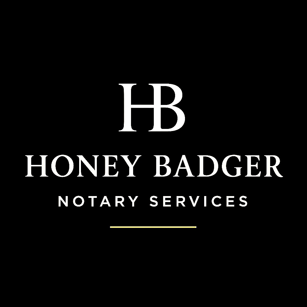 Honey Badger Notary Services Logo