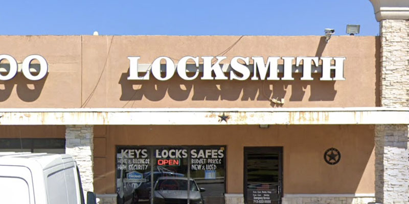 Houston Safe and Lock storefront on Westheimer