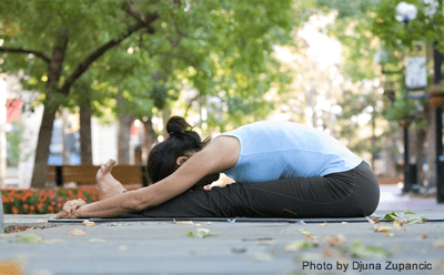 Paschimottanasana yoga pose