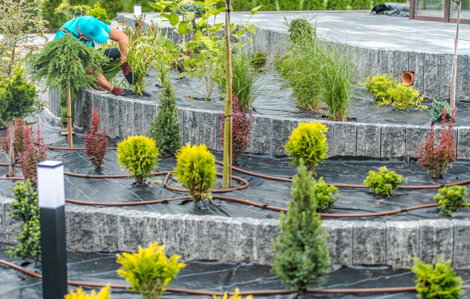 Hardscape installation