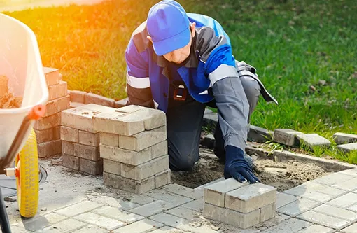 Beautiful lawn landscaping