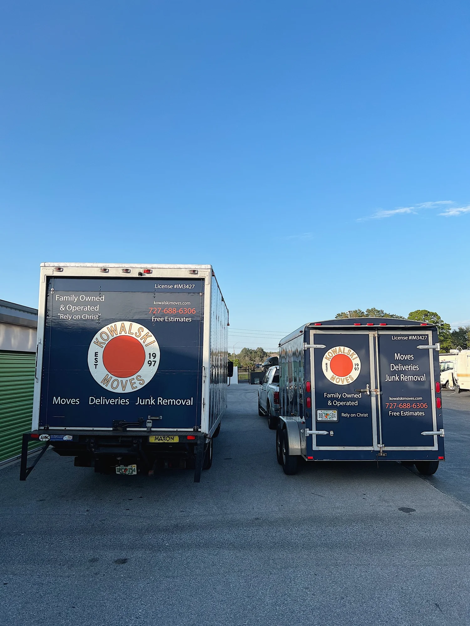 Professional movers at work