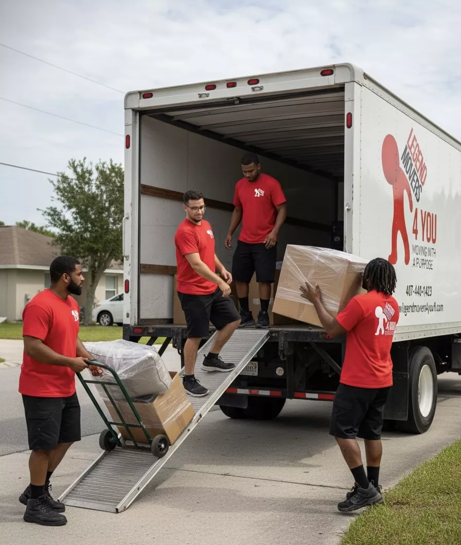 Loading the moving truck