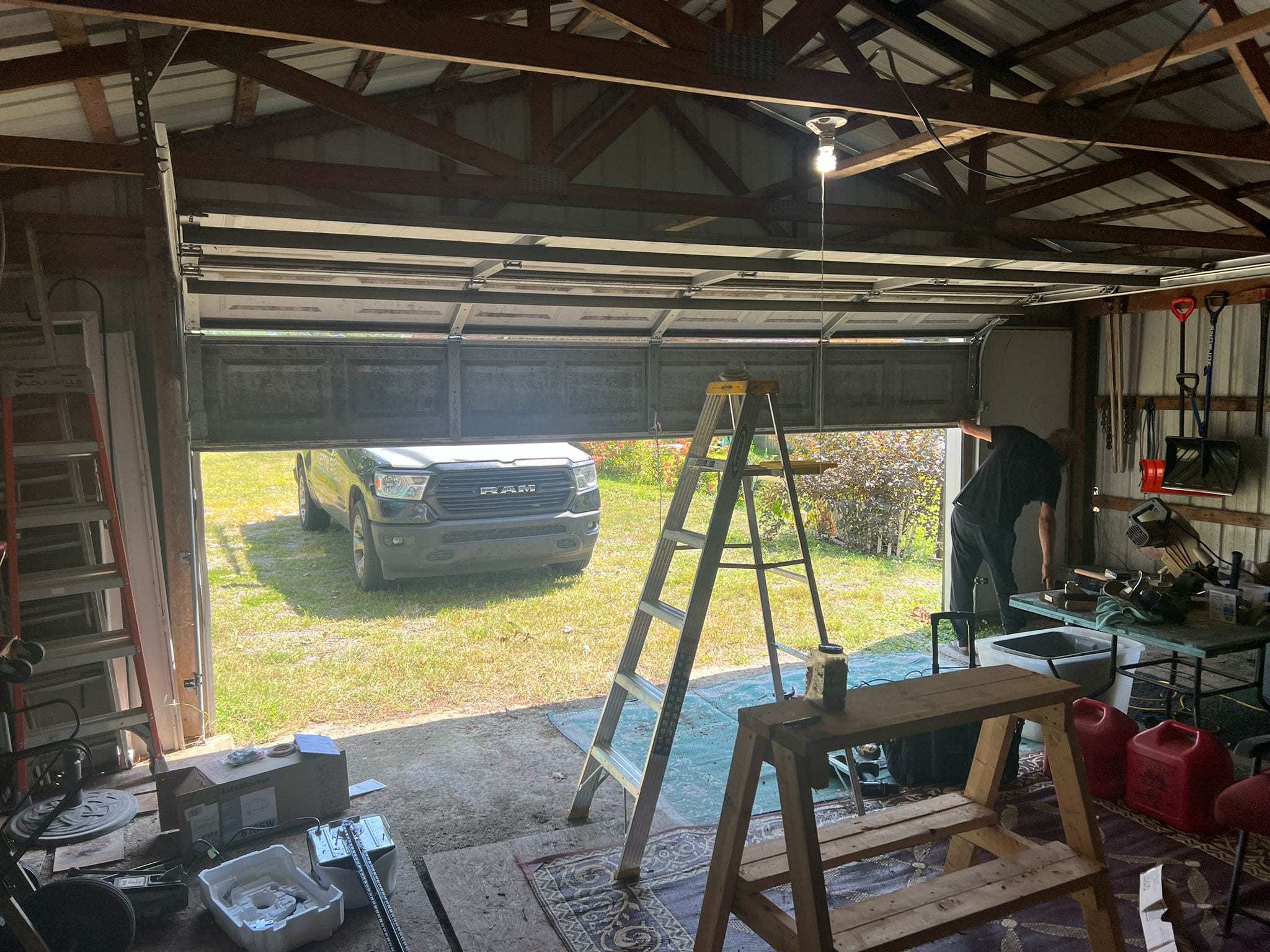 Garage door installation
