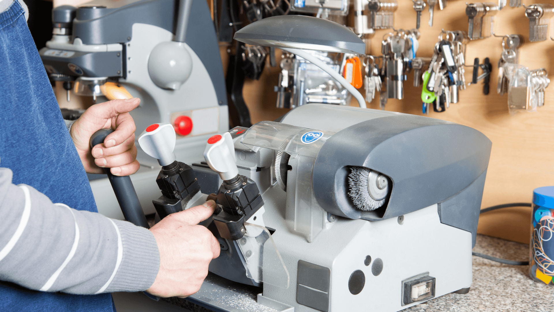 Professional locksmith at work in Stamford CT