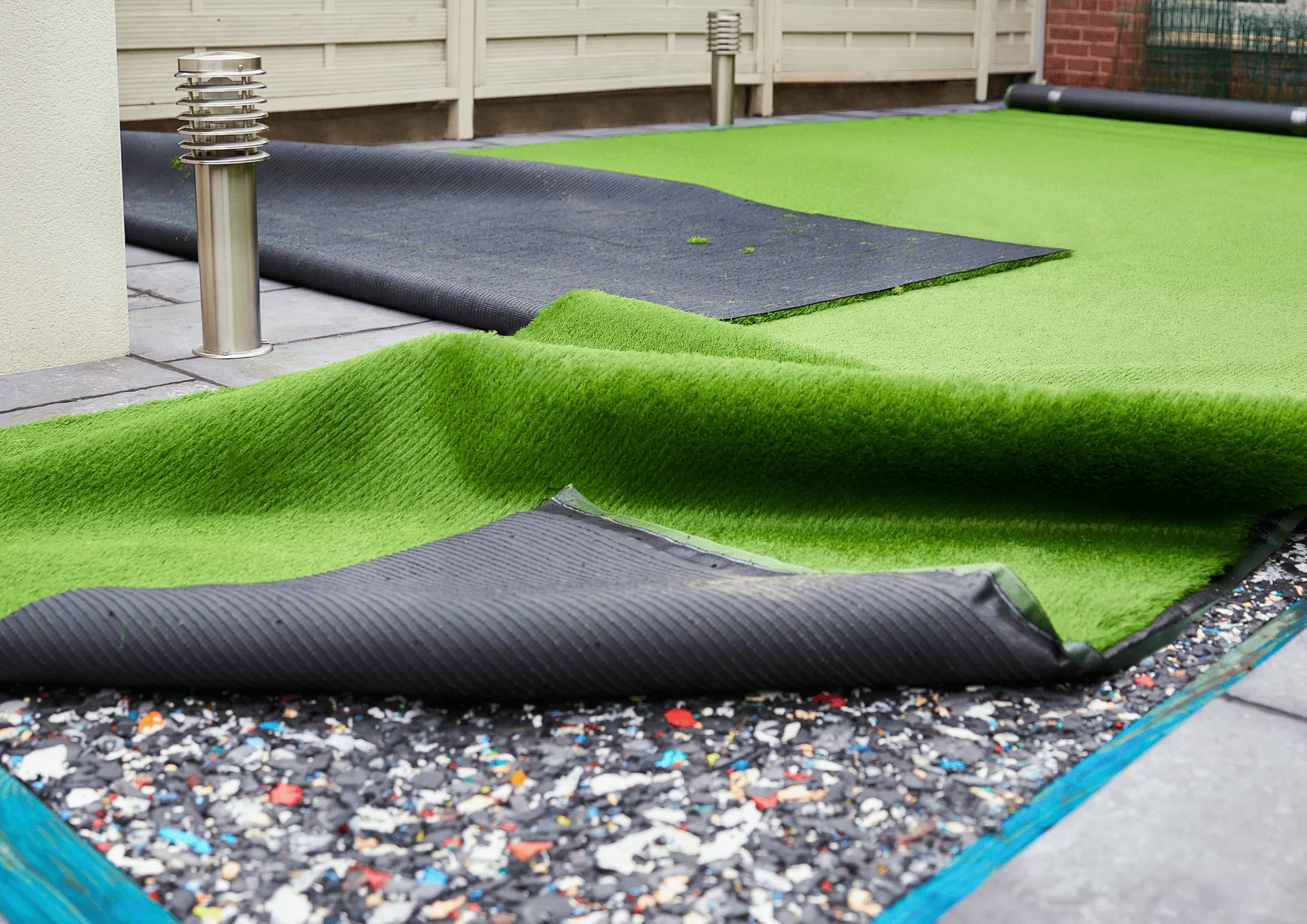 Artificial turf installation