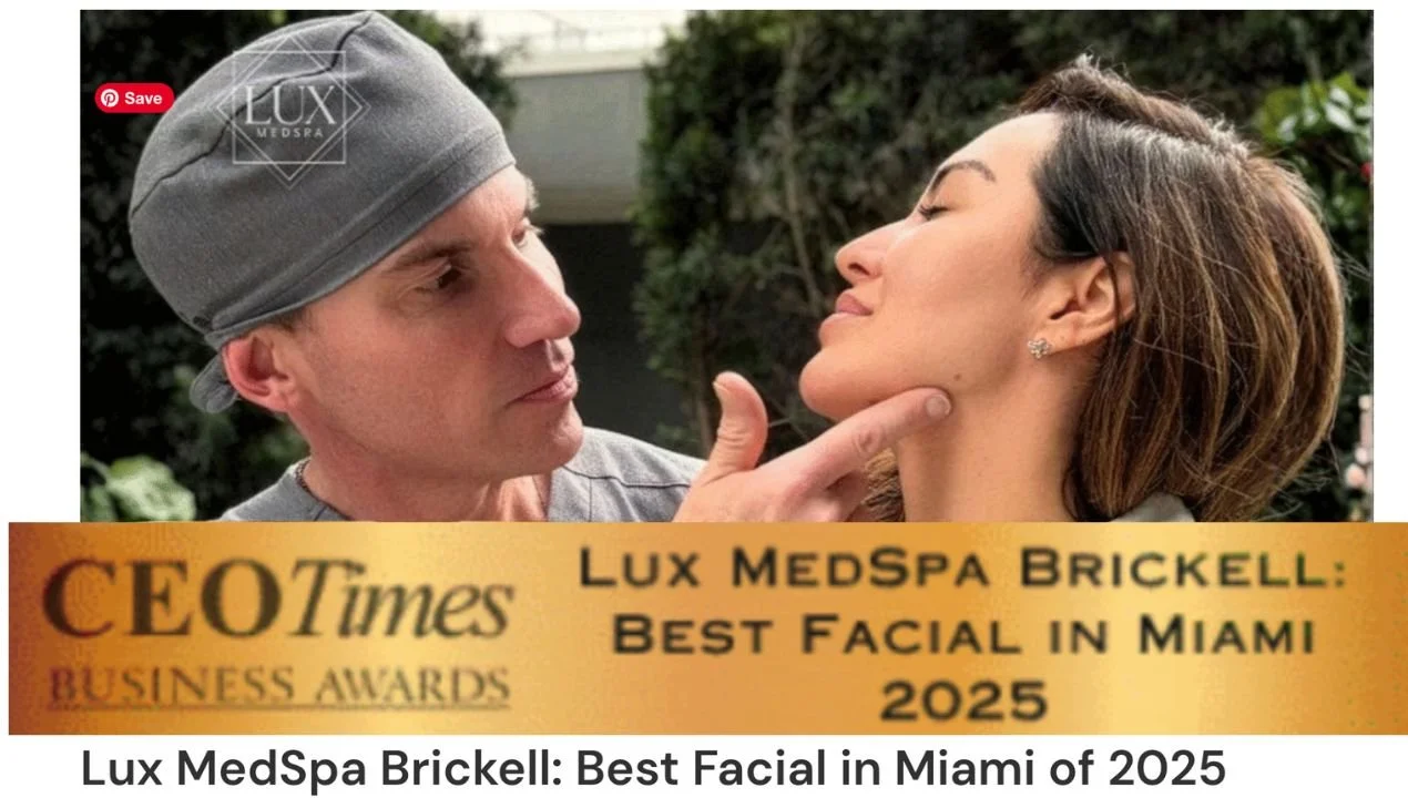 Client receiving best facial treatment at LUX MedSpa Brickell