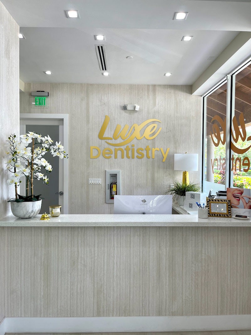 Luxe Dentistry reception area