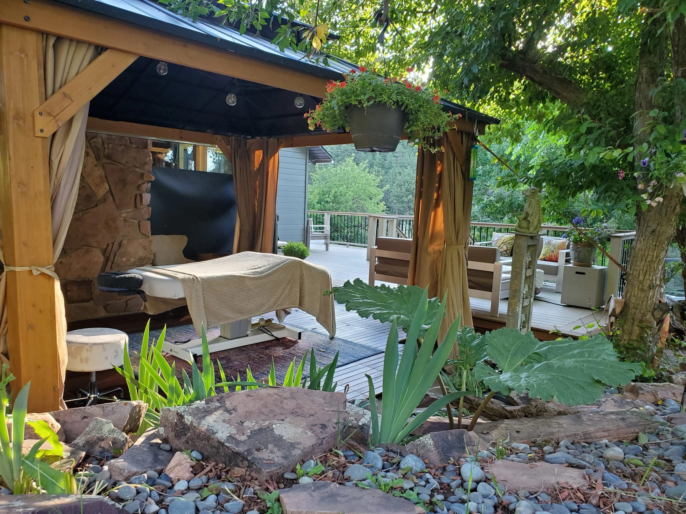 Massage Mountain nature setting in Boulder, CO