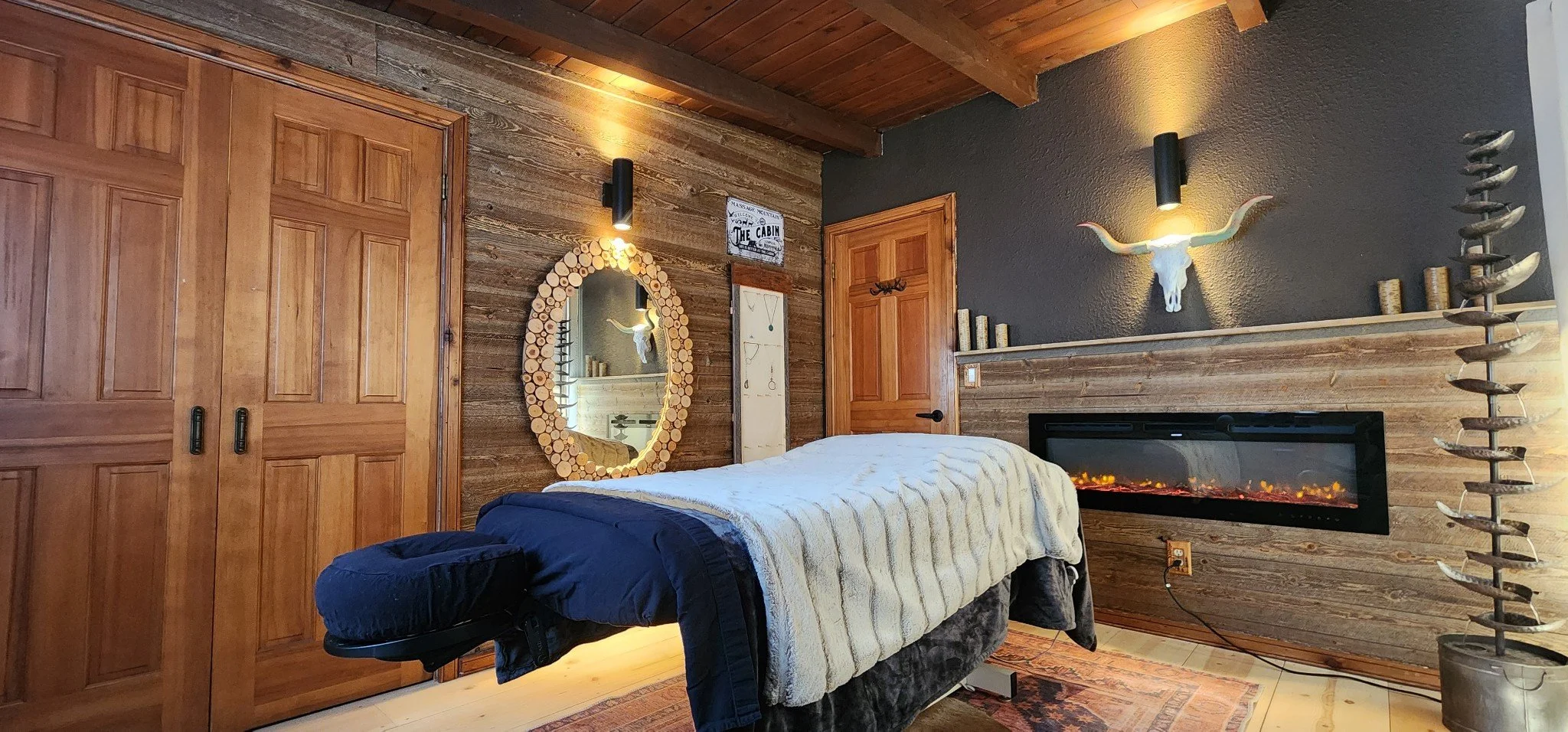 Massage Mountain Boulder serene cabin setting
