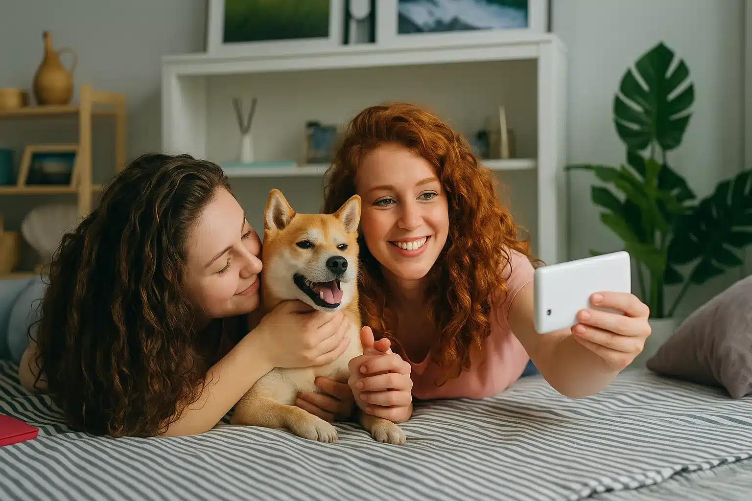 Happy family at home protected by Massey Services