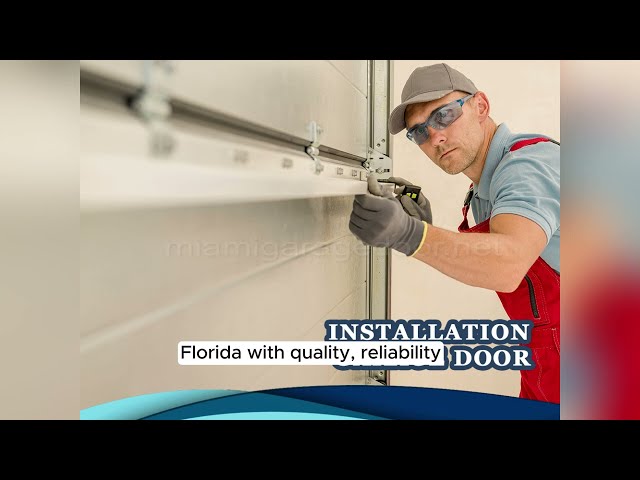 Miami Garage Door technician at work