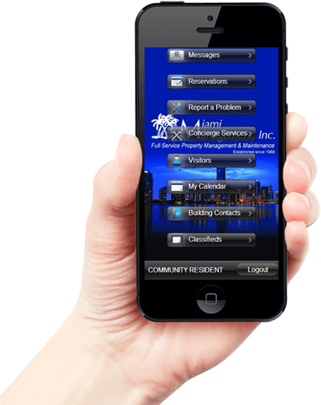 Miami Management mobile portal